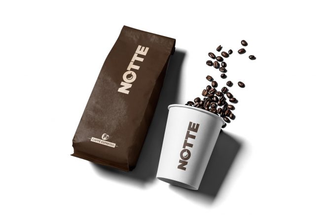 Caffé Notte identitat corporativa